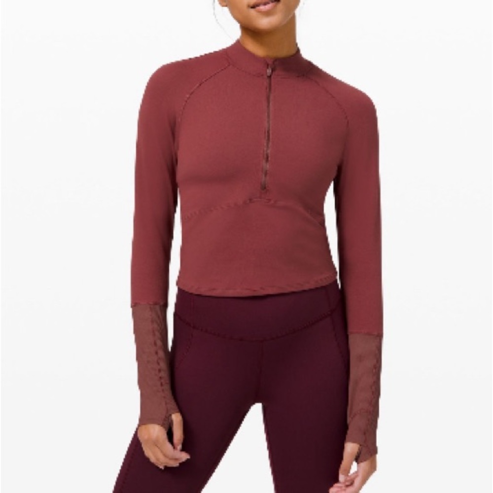 Lululemon It’s Rulu Run Long Sleeve Shirt Size 8 Color Savannah